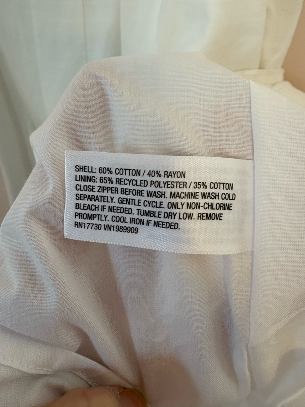 New with tags- new day White Midi Scoop-Neck Dress - Picture 5 of 6